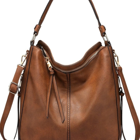 Vegan Leather Hobo Bag - Picture 2 of 10